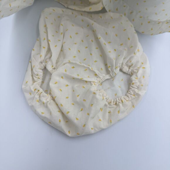 Vintage Nannette Dress Bonnet Set Baby Girls Small Smocked Lace Made USA 70s - Picture 5 of 8